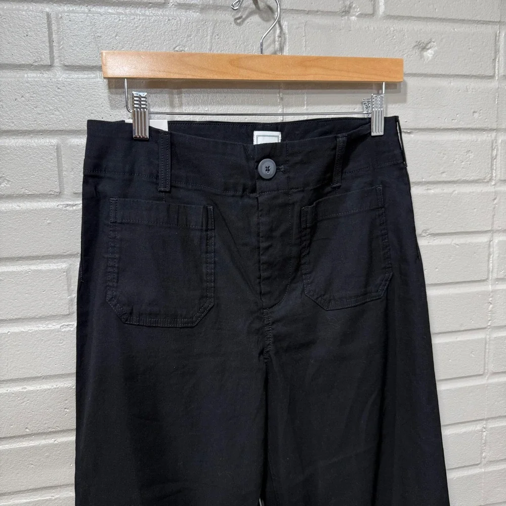 Anthropologie Maeve Colette High Rise Wide Leg Pants Magic Fabric Blnd Linen 29T - Picture 6 of 16